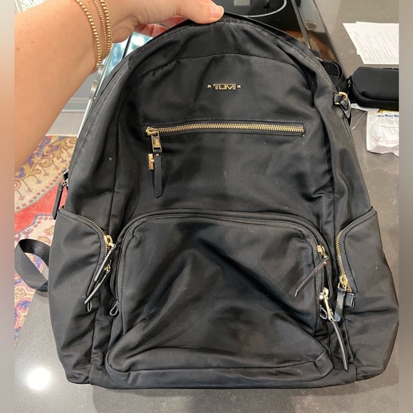 TUMI Voyageur Carson Backpack, Gold Hardware - Picture 2 of 8